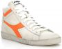 Diadora Hoge Fluorescerende Gewaxte Game L Schoenen White Heren - Thumbnail 5