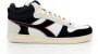 Diadora Leren Sneakers Zwart Lente Zomer Vetersluiting Multicolor Heren - Thumbnail 2