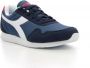 Diadora Blauwe Sportieve Sneakers met Rubberen Zool Blue Heren - Thumbnail 6