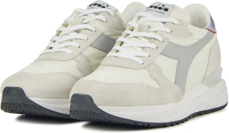 Diadora Stijlvolle Leren Sneakers voor Dames Beige Dames