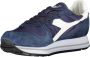 Diadora Blauwe Vetersneakers met Contrasterende Details Blue Dames - Thumbnail 3
