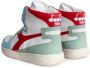 Diadora Sneakers Dames Hoge sneakers Damesschoenen Leer MI basket Blauw combi - Thumbnail 5