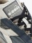 Diadora Premium Unisex Sneakers Equipe H Dirty Stone Wash Evo Blauw Heren - Thumbnail 8
