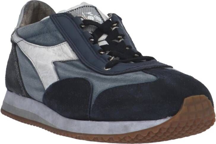 Diadora Blauwe Suède Sneaker Blauw Heren