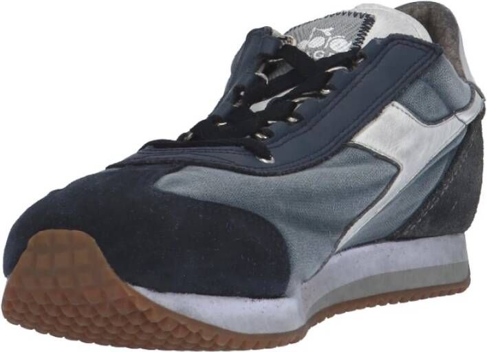 Diadora Blauwe Suède Sneaker Blauw Heren