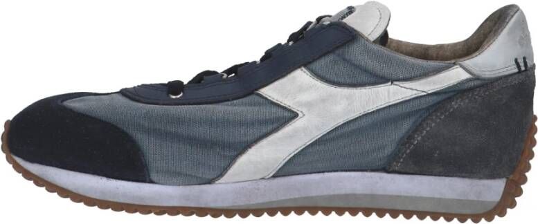 Diadora Blauwe Suède Sneaker Blauw Heren
