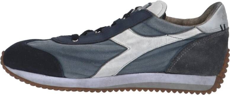 Diadora Blauwe Suède Sneaker Blauw Heren