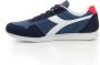 Diadora Blauwe Sportieve Sneakers met Rubberen Zool Blue Heren - Thumbnail 4