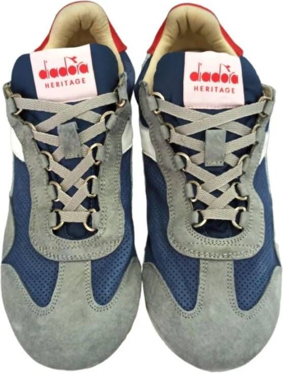 Diadora Suede Team Sneakers voor Heren Blauw Heren