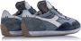 Diadora Premium Unisex Sneakers Equipe H Dirty Stone Wash Evo Blauw Heren - Thumbnail 2