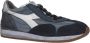 Diadora Premium Unisex Sneakers Equipe H Dirty Stone Wash Evo Blauw Heren - Thumbnail 8