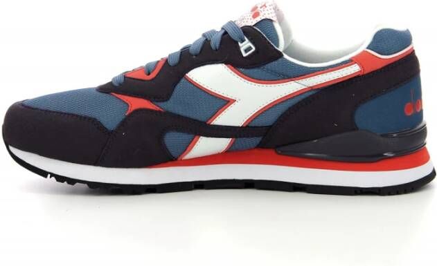 Diadora Leren Sneakers Stijlvol en Comfortabel Blauw Unisex