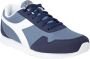 Diadora Blauwe Sportieve Rubberen Zool Sneakers Multicolor Heren - Thumbnail 3