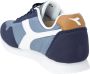 Diadora Blauwe Sportieve Rubberen Zool Sneakers Multicolor Heren - Thumbnail 4