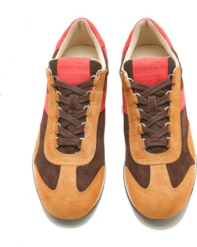 Diadora Heritage Equipe Italia Bruin Chestnut Sneaker Bruin Heren