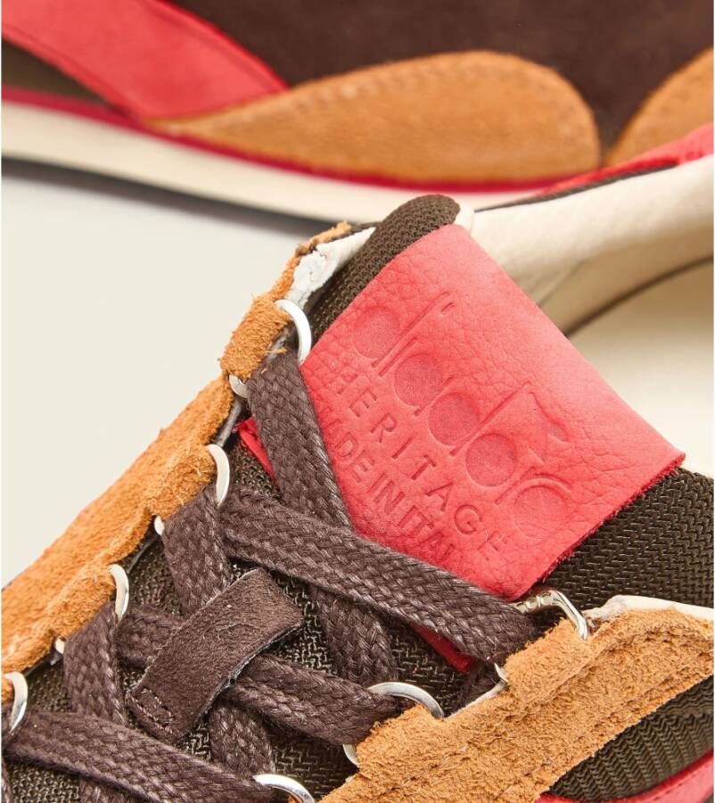 Diadora Heritage Equipe Italia Bruin Chestnut Sneaker Bruin Heren