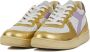 Diadora Sneakers Dames Lage sneakers Damesschoenen Leer Bask met dirty Lila combi - Thumbnail 6