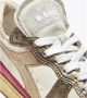 Diadora Metalen Varkenshuid Fuchsia Sneaker met Stone Wash Behandeling Roze Dames - Thumbnail 5