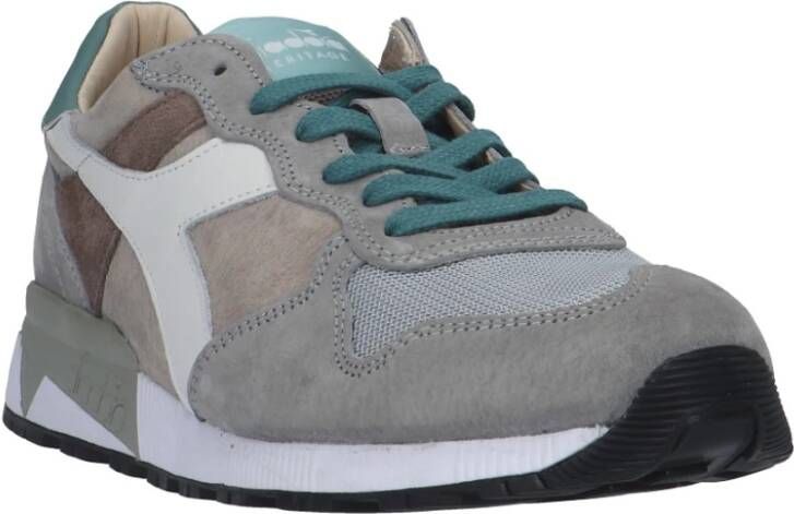 Diadora Grijze Suede Sneaker Heren Grijs Heren