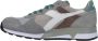 Diadora Grijze Suede Sneaker Heren Grijs Heren - Thumbnail 4