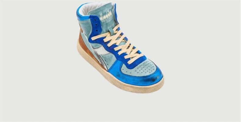 Diadora Mi Basket Metal Pigskin Used W Blauw Dames - Foto 6