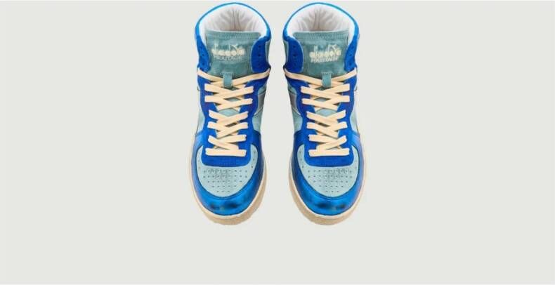 Diadora Mi Basket Metal Pigskin Used W Blauw Dames - Foto 7