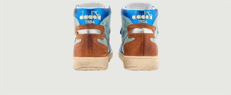 Diadora Mi Basket Metal Pigskin Used W Blauw Dames - Foto 9