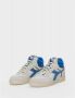 Retro Sneaker Magic Basket Demi Cut Hoge sneakers Leren Sneaker Heren Blauw - Thumbnail 11