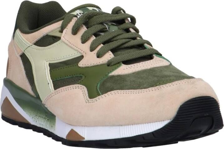 Diadora Elegante Sneakers van Suède met Rubberen Zool Meerkleurig Heren