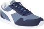 Diadora Blauwe Sportieve Rubberen Zool Sneakers Multicolor Heren - Thumbnail 9