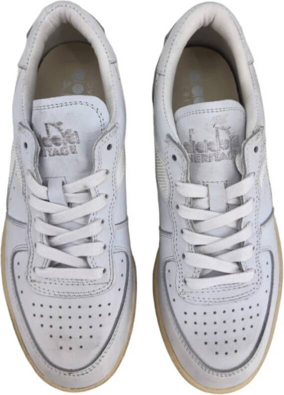 Diadora Witte Heritage Sneakers Wit Dames