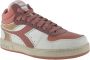 Diadora Magic Basket Demi Icona Hoge sneakers Leren Sneaker Dames Roze - Thumbnail 3