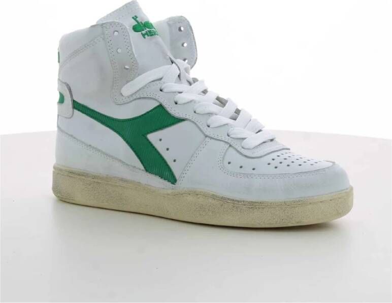 Diadora Groene MI Basket Used W23 Dames Sneakers Wit Dames