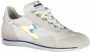 Diadora Witte Leren Dames Sneaker - Thumbnail 4