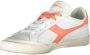 Diadora White Fabric Sneaker Wit Dames - Thumbnail 3