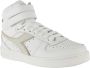 Diadora Magic Basket Demi Icona Mid Da Hoge sneakers Leren Sneaker Dames Wit - Thumbnail 2