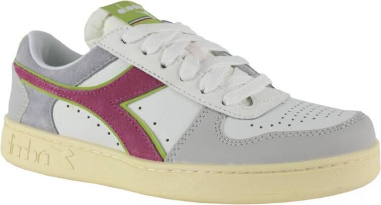 Diadora Magic Basket Low WN Dames Leren Sneakers Wit Dames