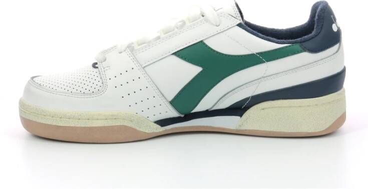 Diadora Davis Leren Sneakers Wit Heren