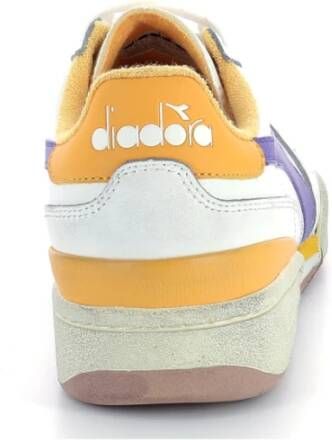 Diadora Davis Leren Sneakers Wit Heren