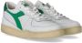 Diadora Sneakers Heren Lage sneakers Herenschoenen Leer Mi bask low used Wit groen - Thumbnail 10