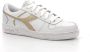 Diadora Magic Basket Low Metal Woman Lage sneakers Leren Sneaker Dames Wit - Thumbnail 15