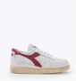 Diadora Heritage mi basket row cut sneakers wit c7114 white-garnet leer 43 5 (9+) - Thumbnail 11