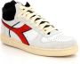 Diadora Stijlvolle Herensneakers met Groene Suède Accenten White - Thumbnail 10