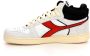 Diadora Stijlvolle Herensneakers met Groene Suède Accenten White - Thumbnail 12