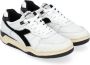 Diadora Gebruikte witte en zwarte sneaker met leer en suède White Heren - Thumbnail 10