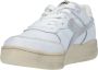 Diadora Sneakers Heren Lage sneakers Herenschoenen Leer B.560 Used Italia Wit - Thumbnail 14