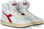 Diadora Heritage Mi Basket Used White Garnet Sneakers hoge-sneakers - Thumbnail 6