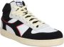 Diadora Leren Sneakers Zwart Lente Zomer Vetersluiting Multicolor Heren - Thumbnail 10