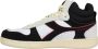 Diadora Leren Sneakers Zwart Lente Zomer Vetersluiting Multicolor Heren - Thumbnail 12