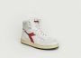 Diadora Heritage Mi Basket Used White Garnet Sneakers hoge-sneakers - Thumbnail 10